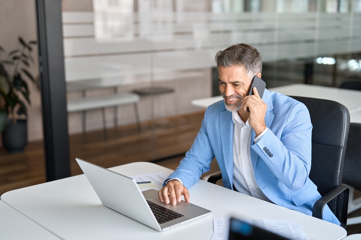 Active middle-aged man at work representing the question of low T vs normal aging in men